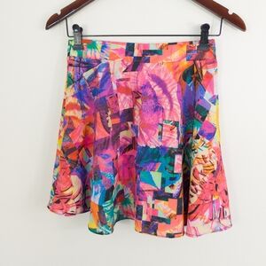Naven Mini Skater Skirt Vibrant Print Size 4